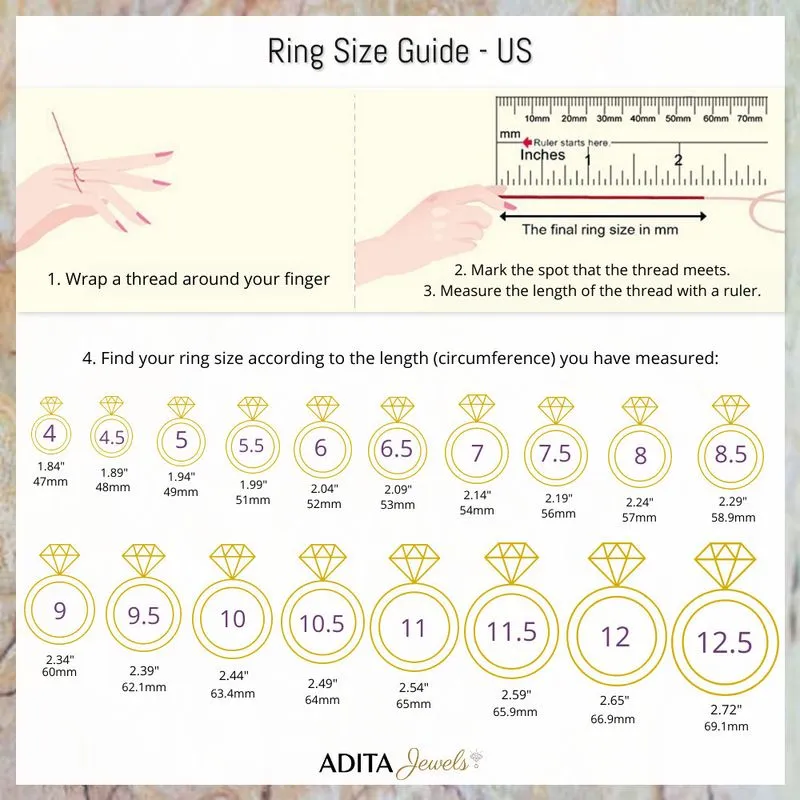 14K Yellow Gold Round White Cubic Zirconia 1.3mm Ring