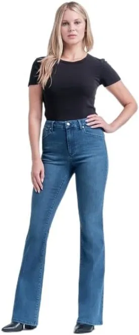 1822 Denim Holly Better Butter High-Rise Slim Boot Jeans for Women in Black - Ultra-Comfy Stretch with Sculpting Fit