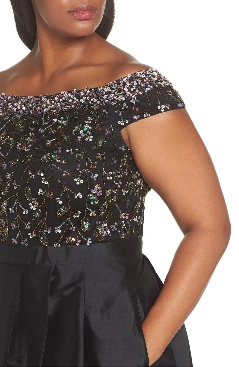 Adrianna Papell AP1E203707 Plus Size High Low Dress