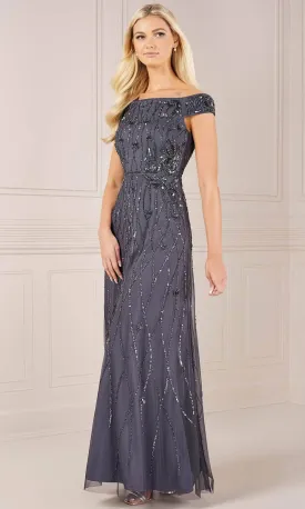Adrianna Papell Platinum 40435 - Off-Shoulder Dress