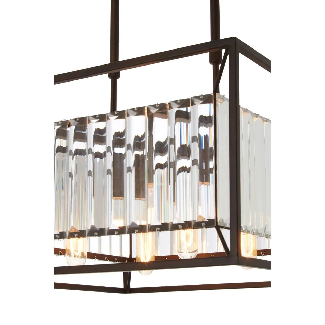 Akiko 4 Bulb Black Finish Pendant Lamp