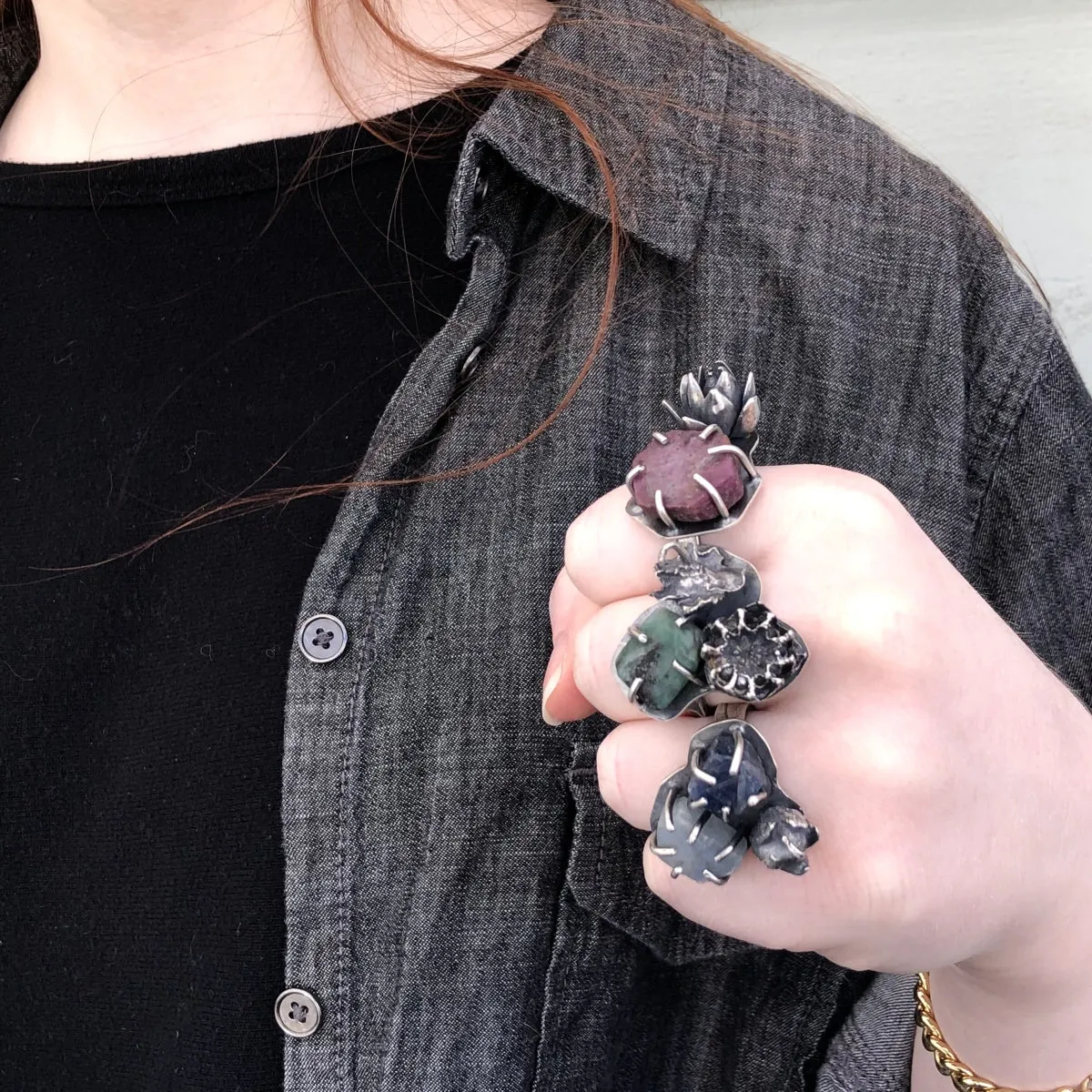 April Ottey - Flower Power-Ruby and Succulent