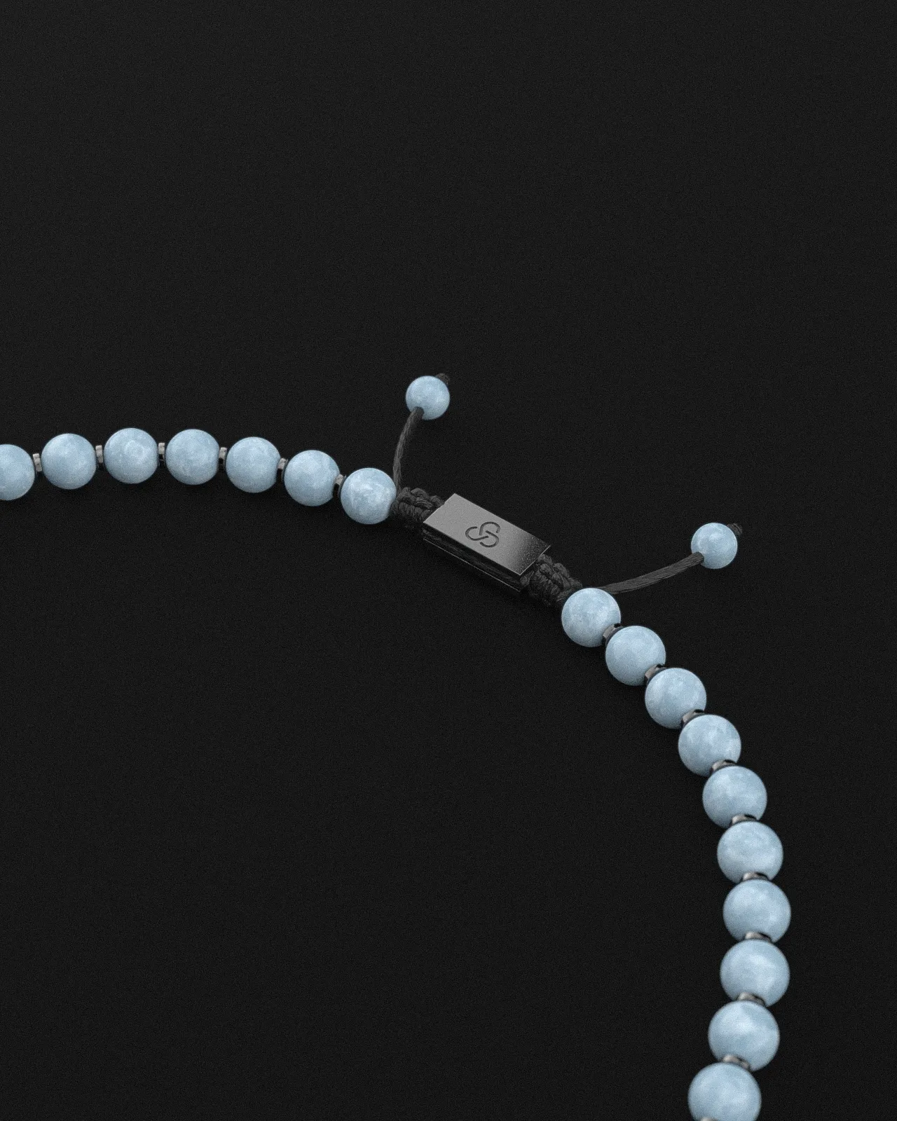 Aquamarine Jade Necklace 8mm | Prayer