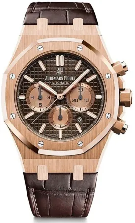Audemars Piguet Royal Oak Selfwinding Chronograph | Ref#26331OR.OO.D821CR.01 | Rose Gold with Chocolate Dial & Rose Gold Sub-Dials