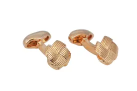 Babette Wasserman Rose Gold Origami Knot Cufflinks