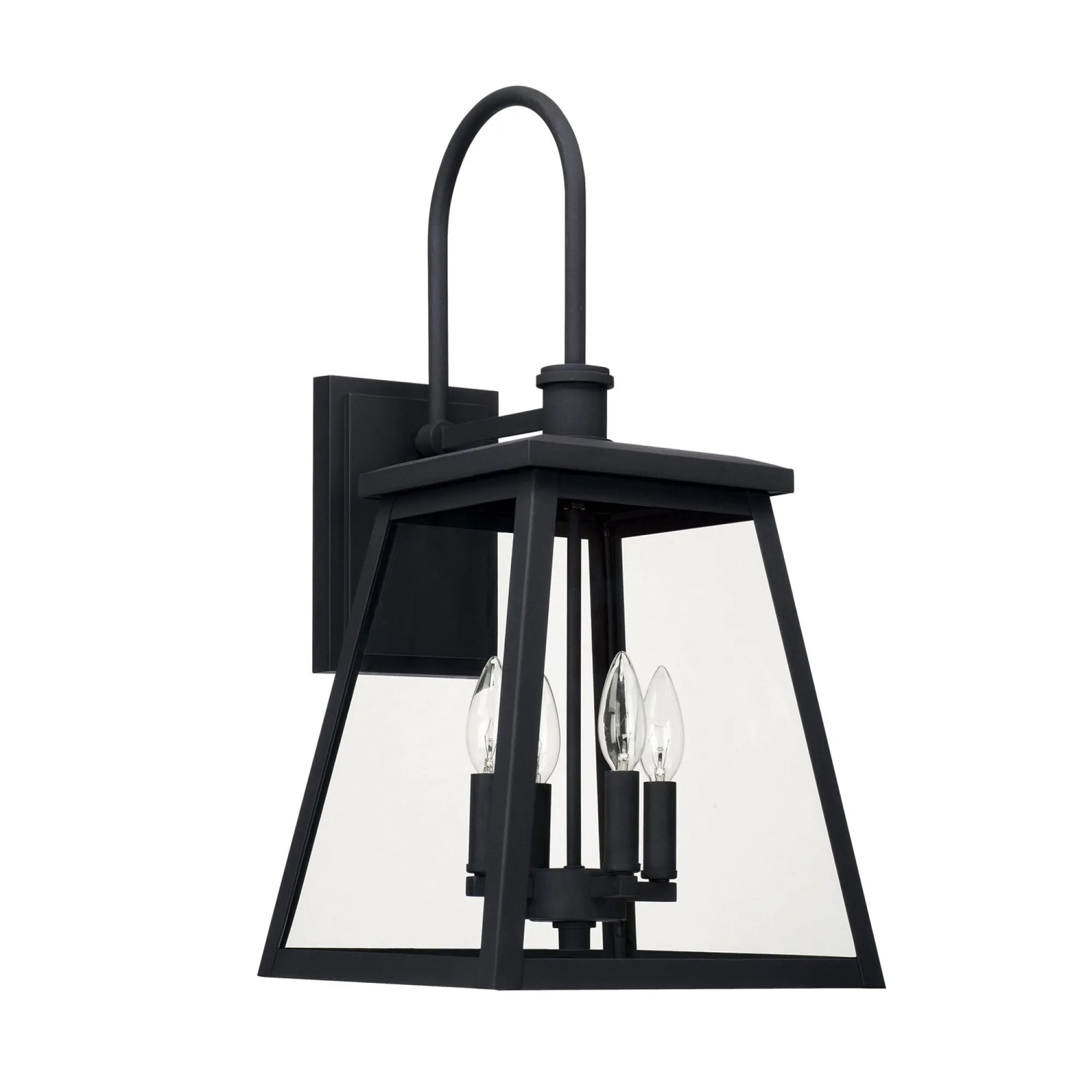 Belmore - 24" Coastal Outdoor Wall Lantern - Black