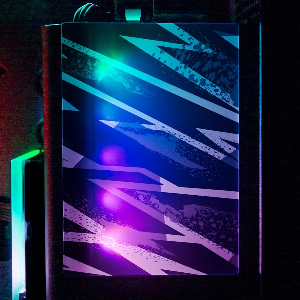 Black 80s Electric RGB SSD Cover Vertical