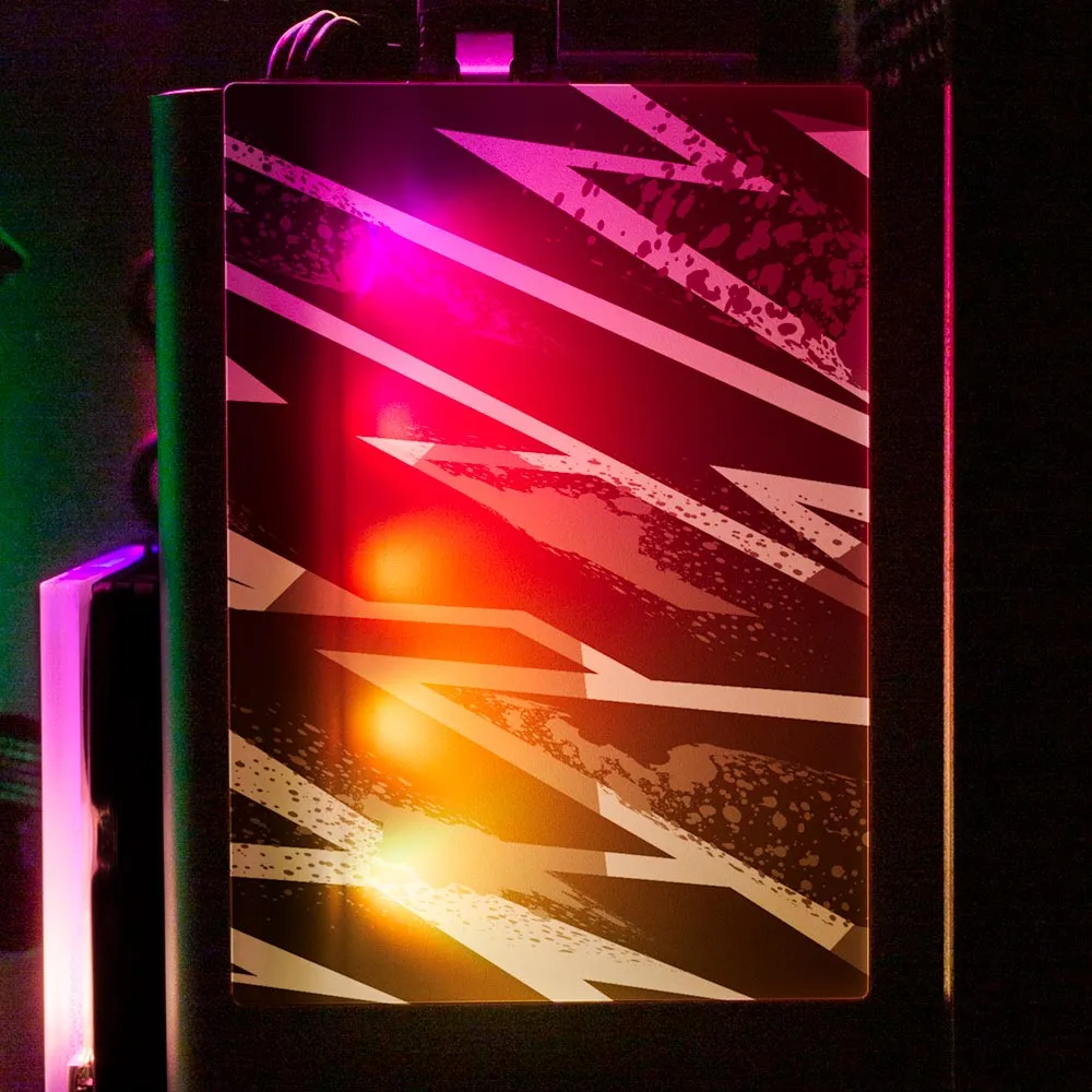 Black 80s Electric RGB SSD Cover Vertical