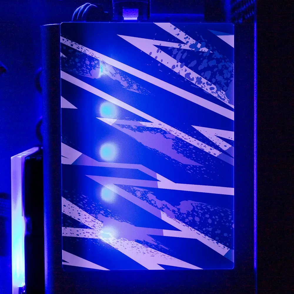 Black 80s Electric RGB SSD Cover Vertical
