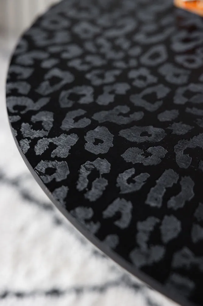 Black Leopard Love Coffee Table