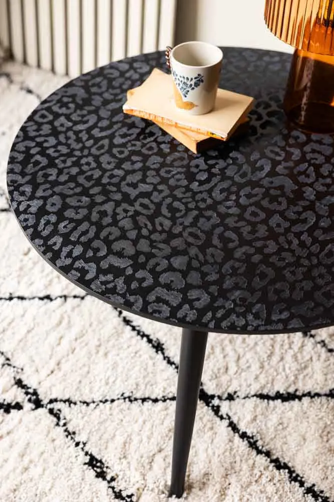 Black Leopard Love Coffee Table