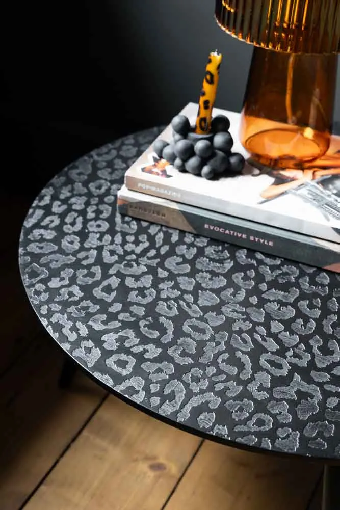 Black Leopard Love Coffee Table
