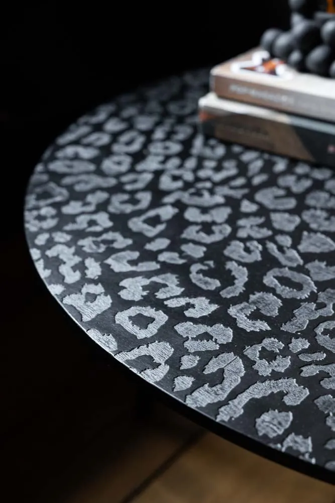 Black Leopard Love Coffee Table