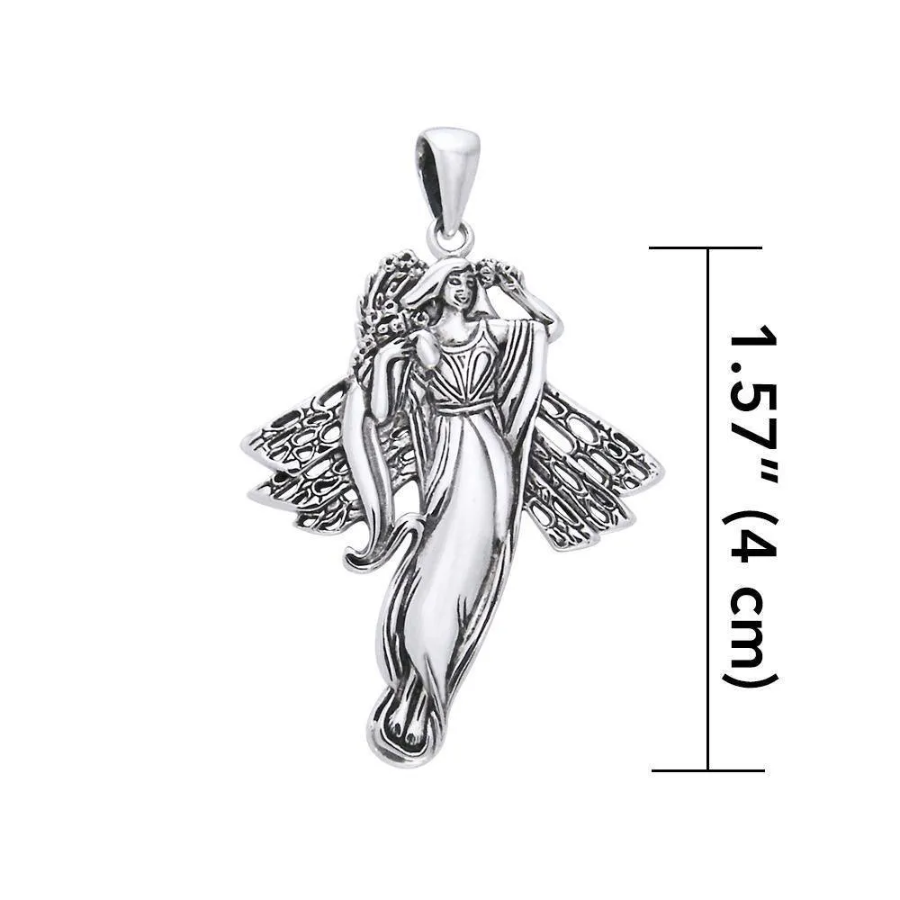 Blossoming fairy waiting to be your friend ~ Sterling Silver Jewelry  TPD970