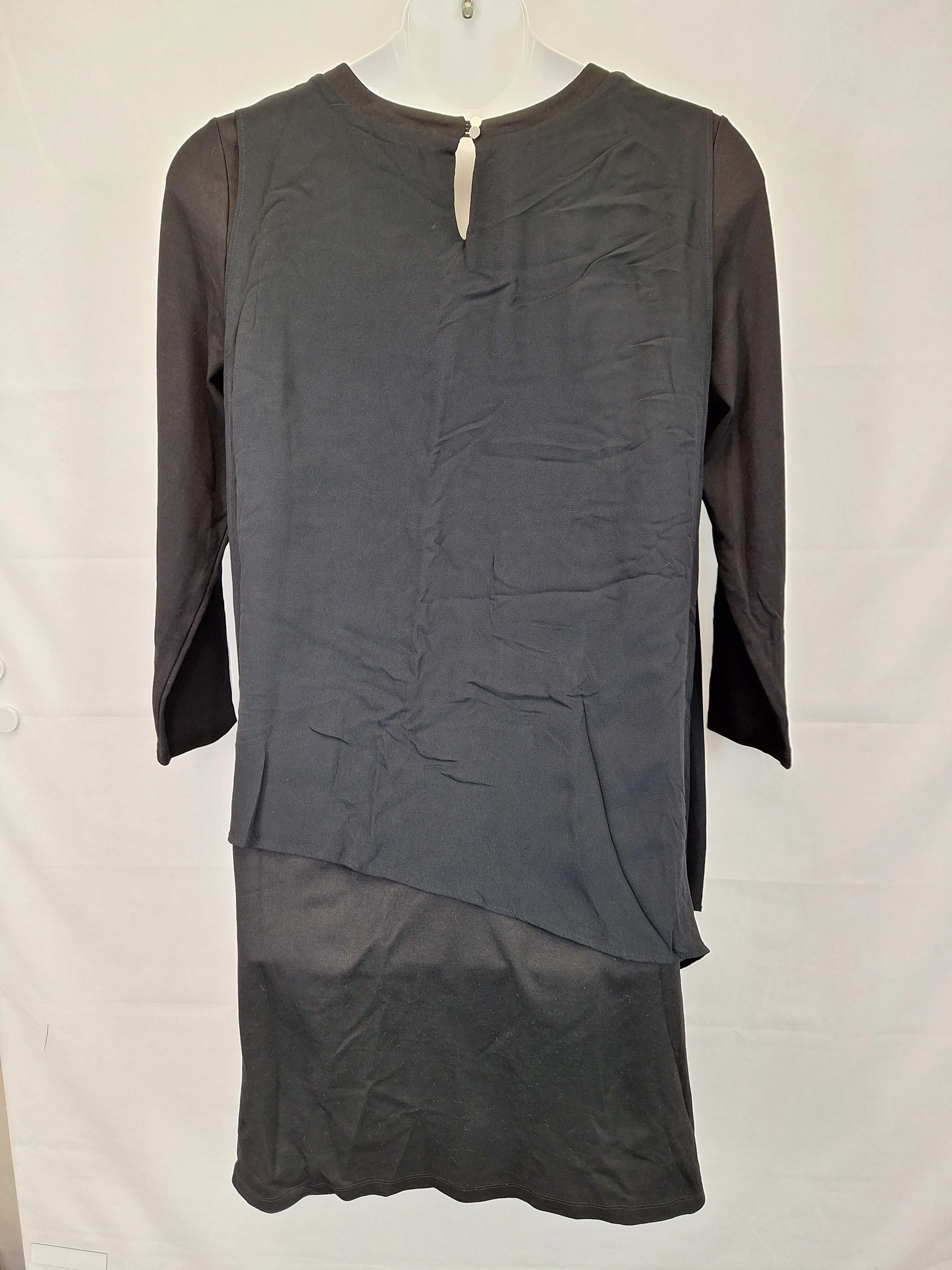 Blue Illusion Evening Long Sleeve Midi Dress Size XXL