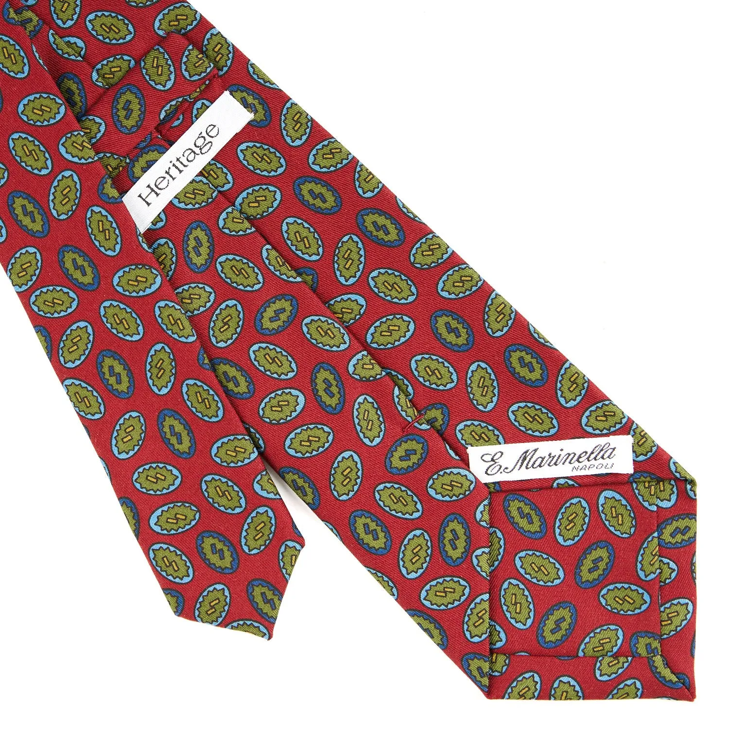 BURGUNDY HERITAGE RETRO COLLECTION SILK TIE