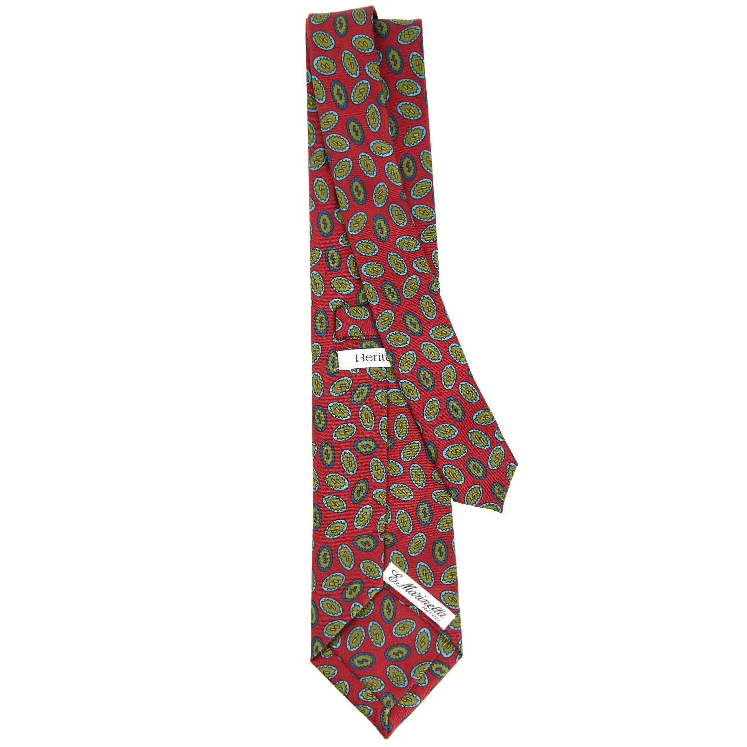 BURGUNDY HERITAGE RETRO COLLECTION SILK TIE