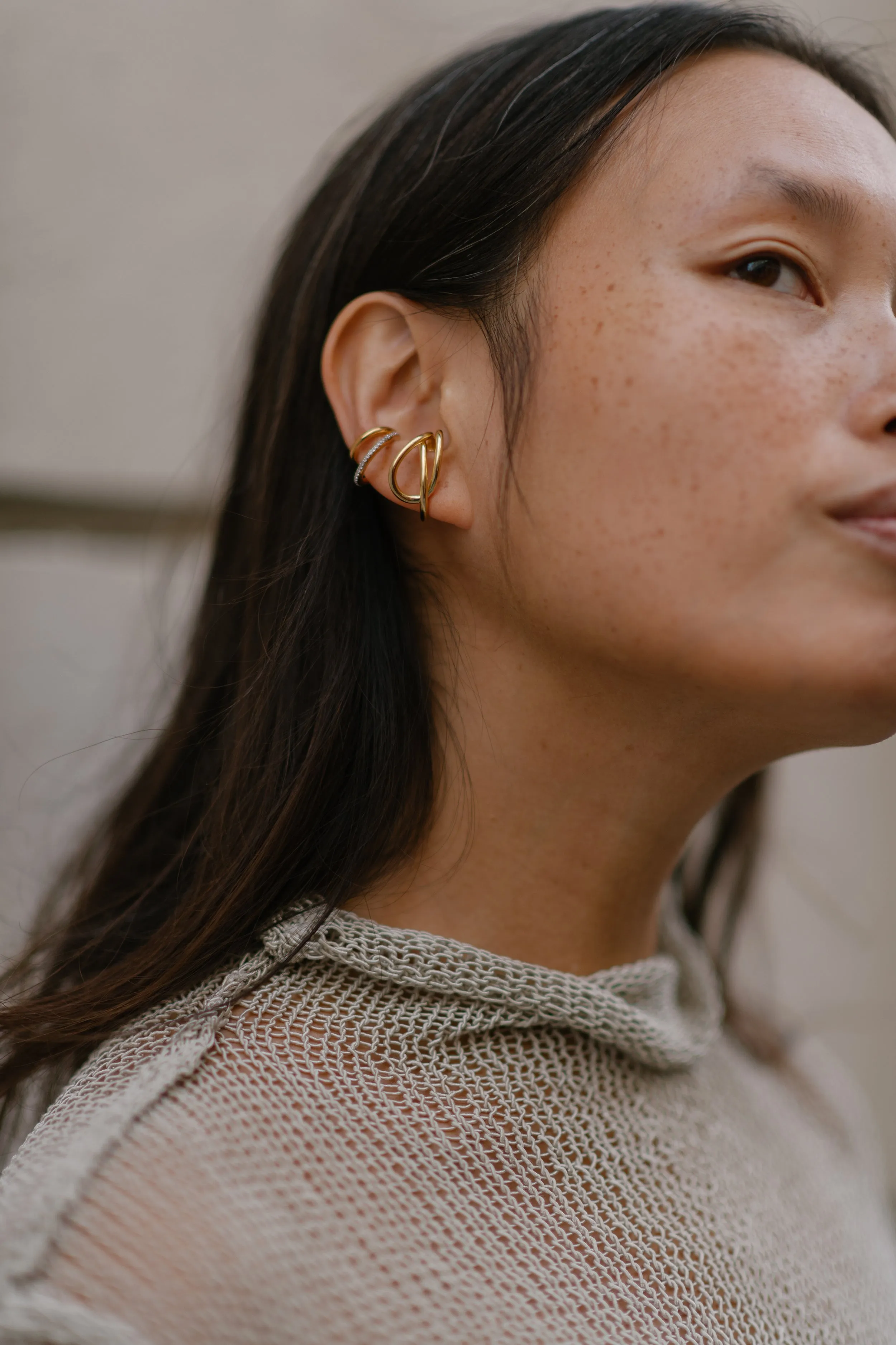 Camilla And Marc X Otiumberg Pavé Double Ear Cuff
