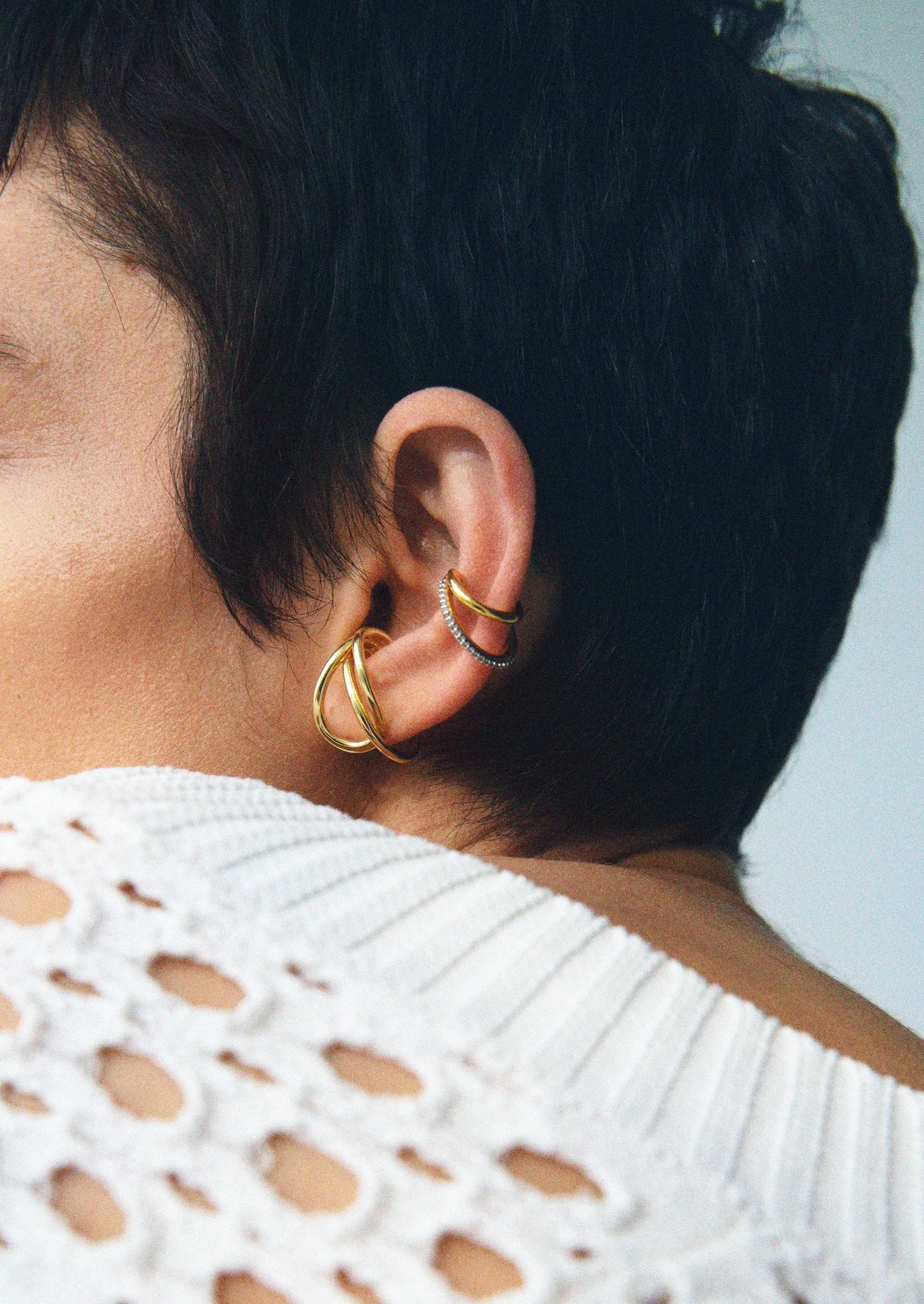 Camilla And Marc X Otiumberg Pavé Double Ear Cuff