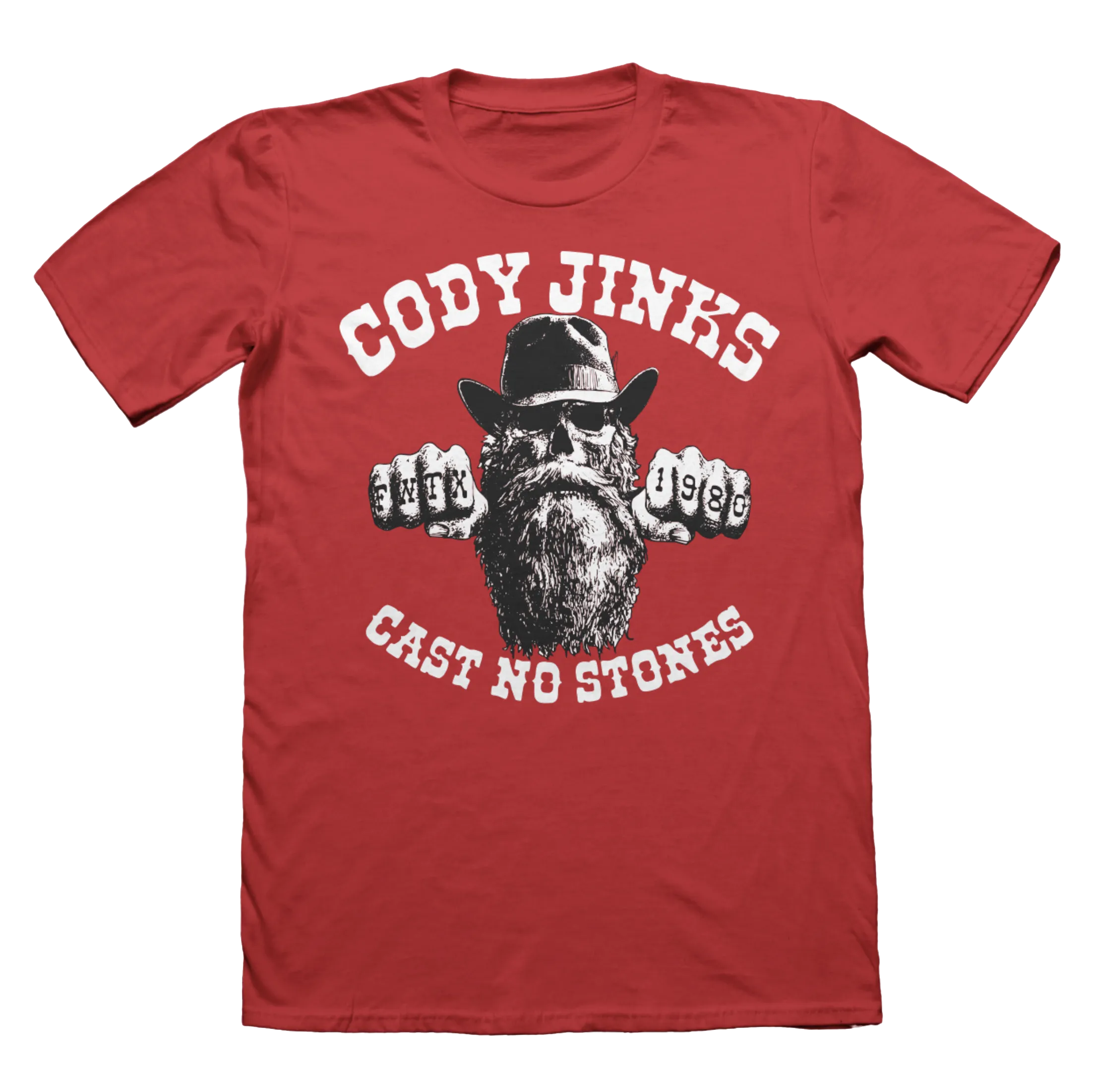 Cast No Stones Red shirt