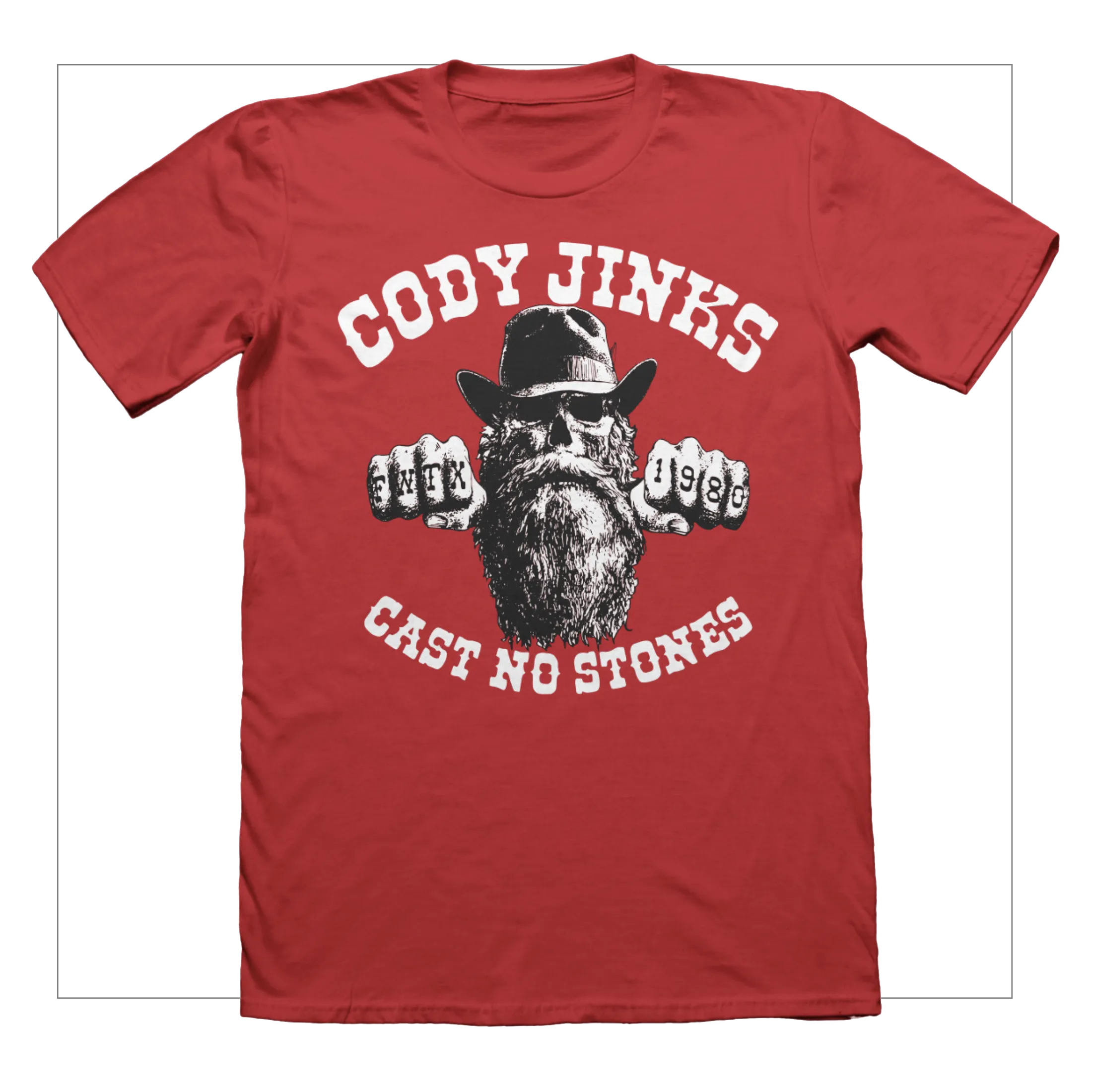 Cast No Stones Red shirt