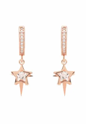 Celestial Huggie Hoops Rosegold