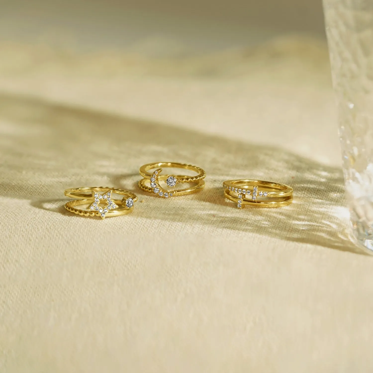Celestial Star Ring Set