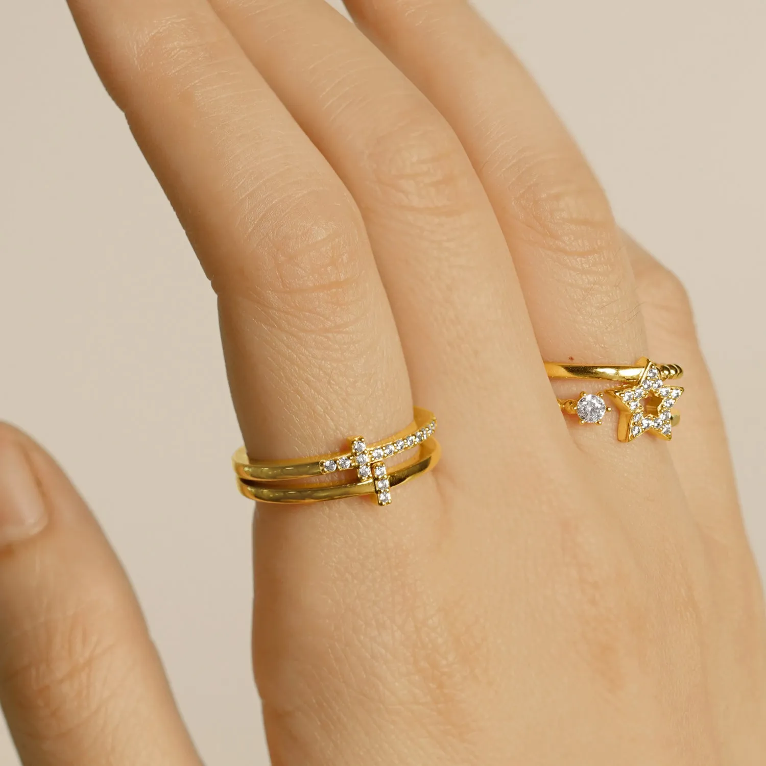 Celestial Star Ring Set