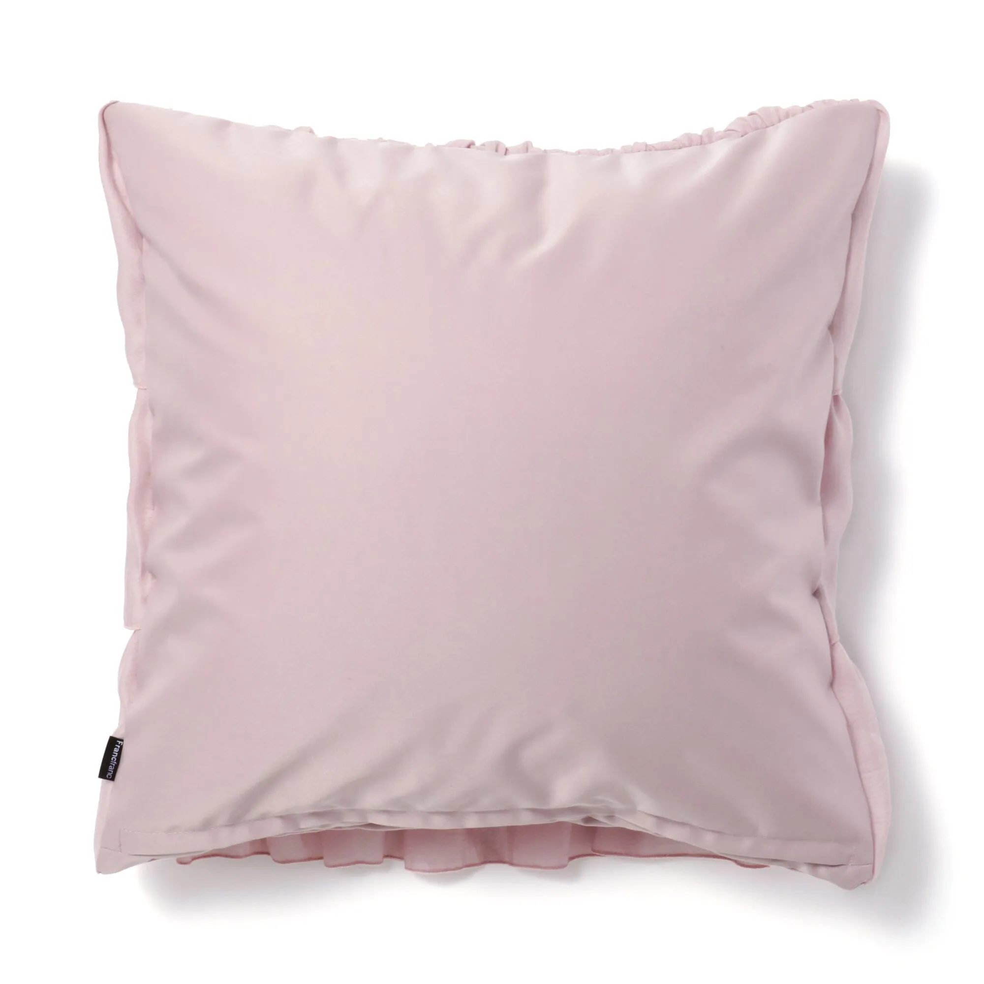 Chiffon Frill Cushion Cover 450 x 450  Pink