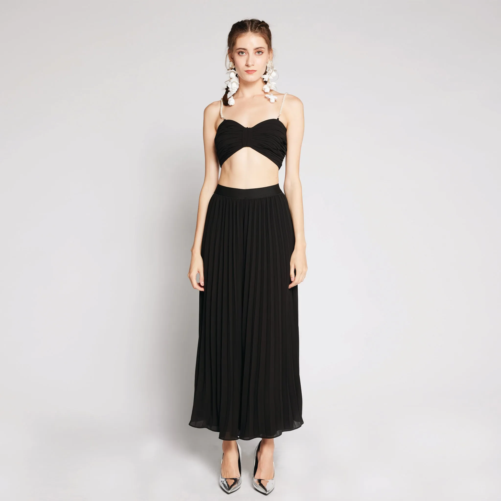 Chiffon Pearl Bralette