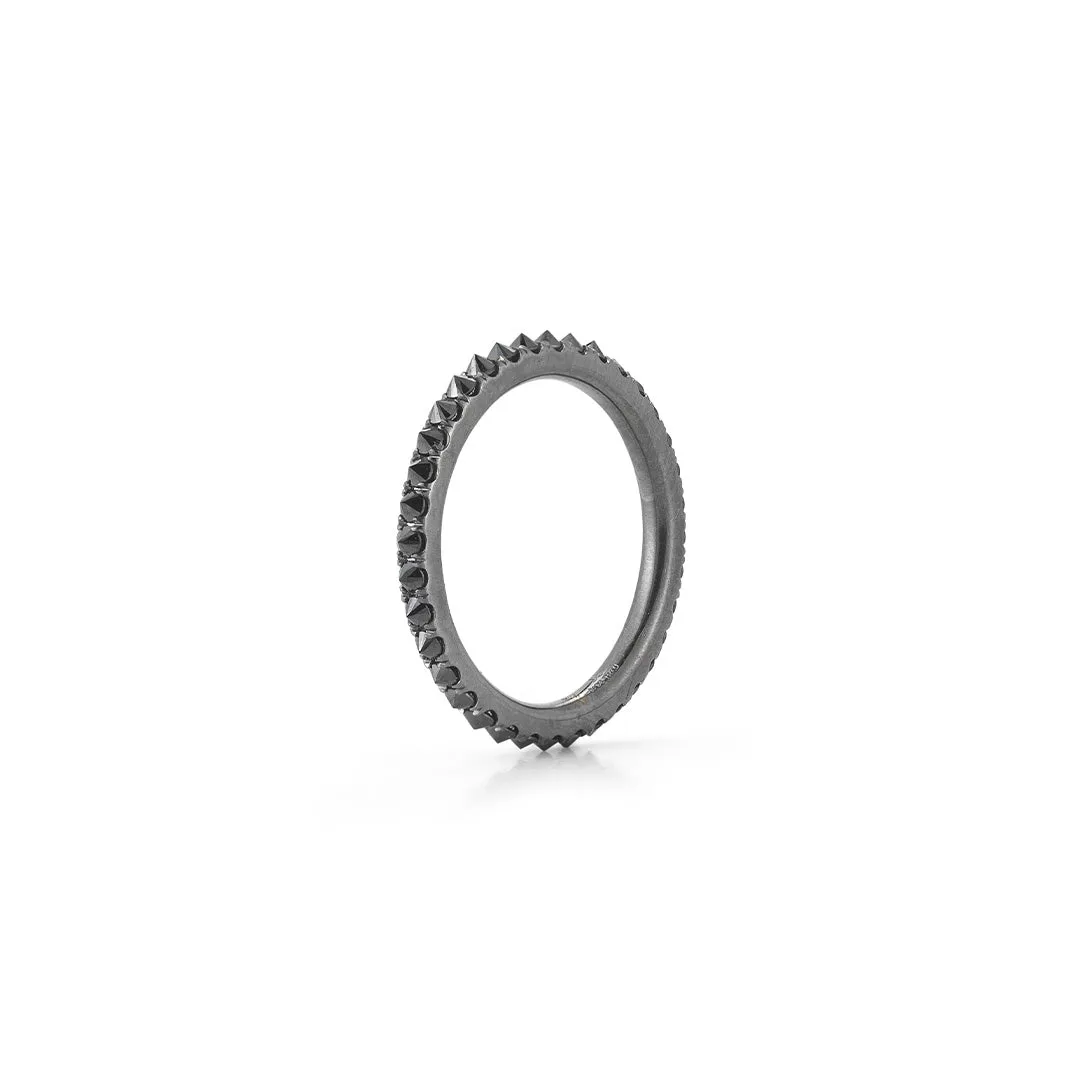Courier Black Diamond Ring