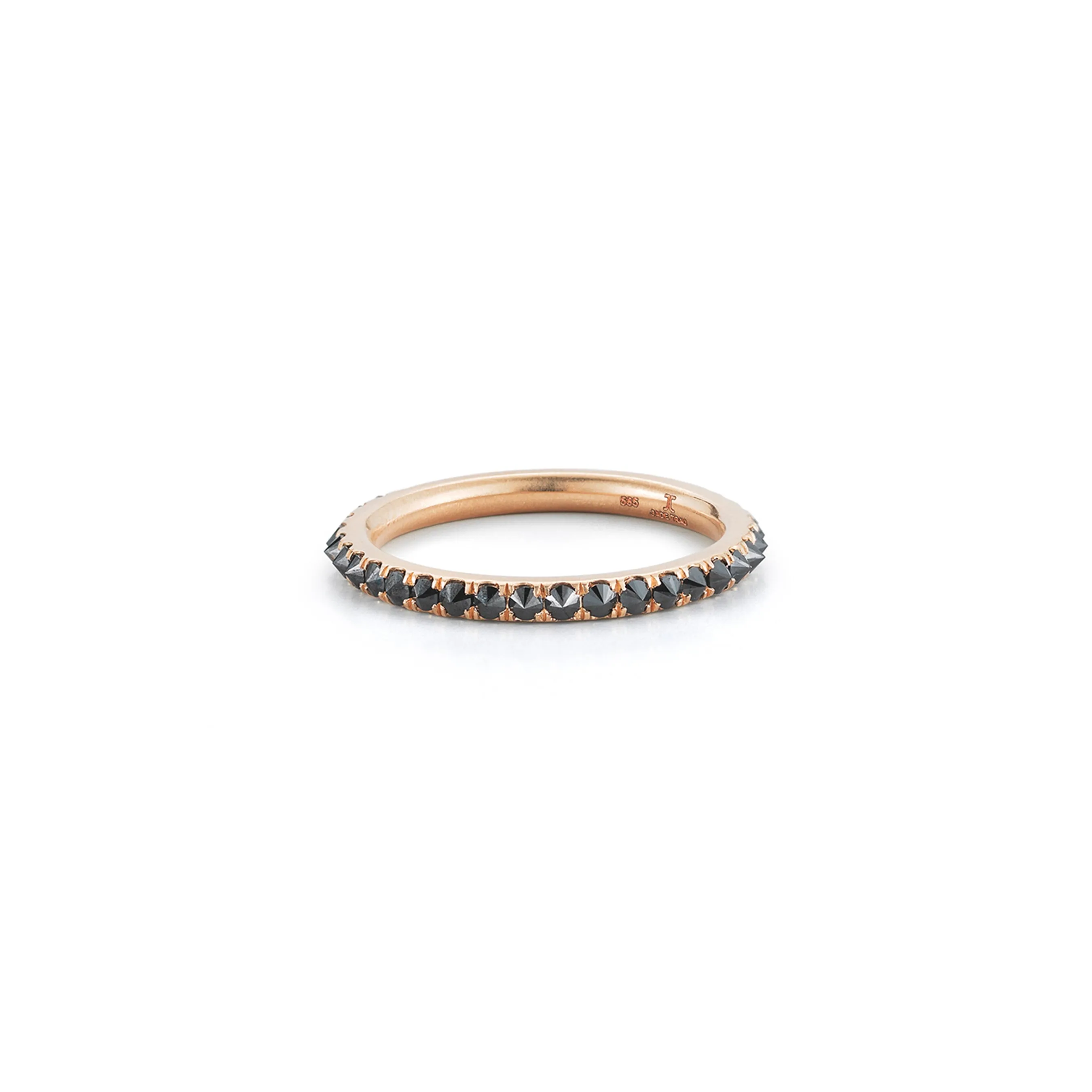 Courier Black Diamond Ring