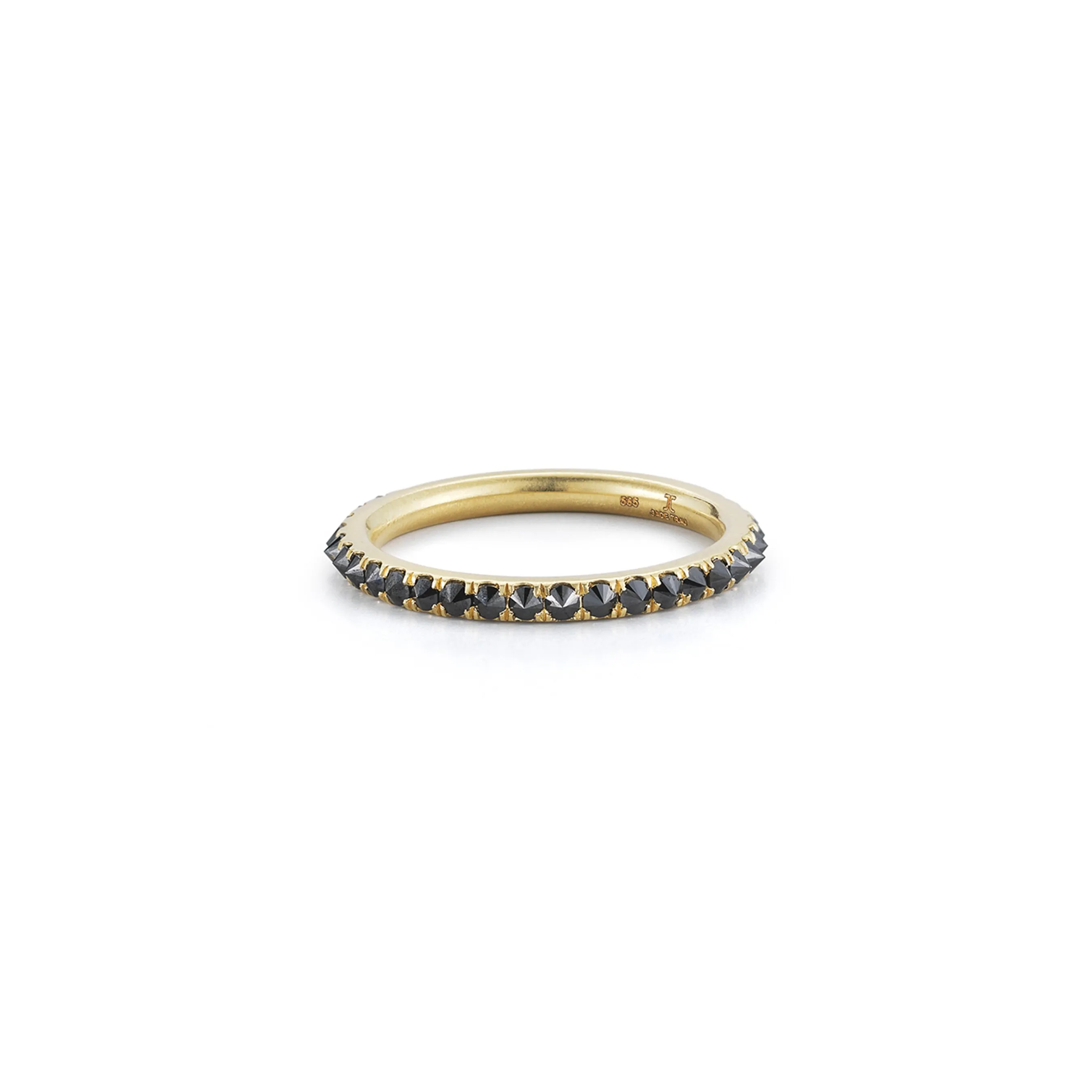 Courier Black Diamond Ring