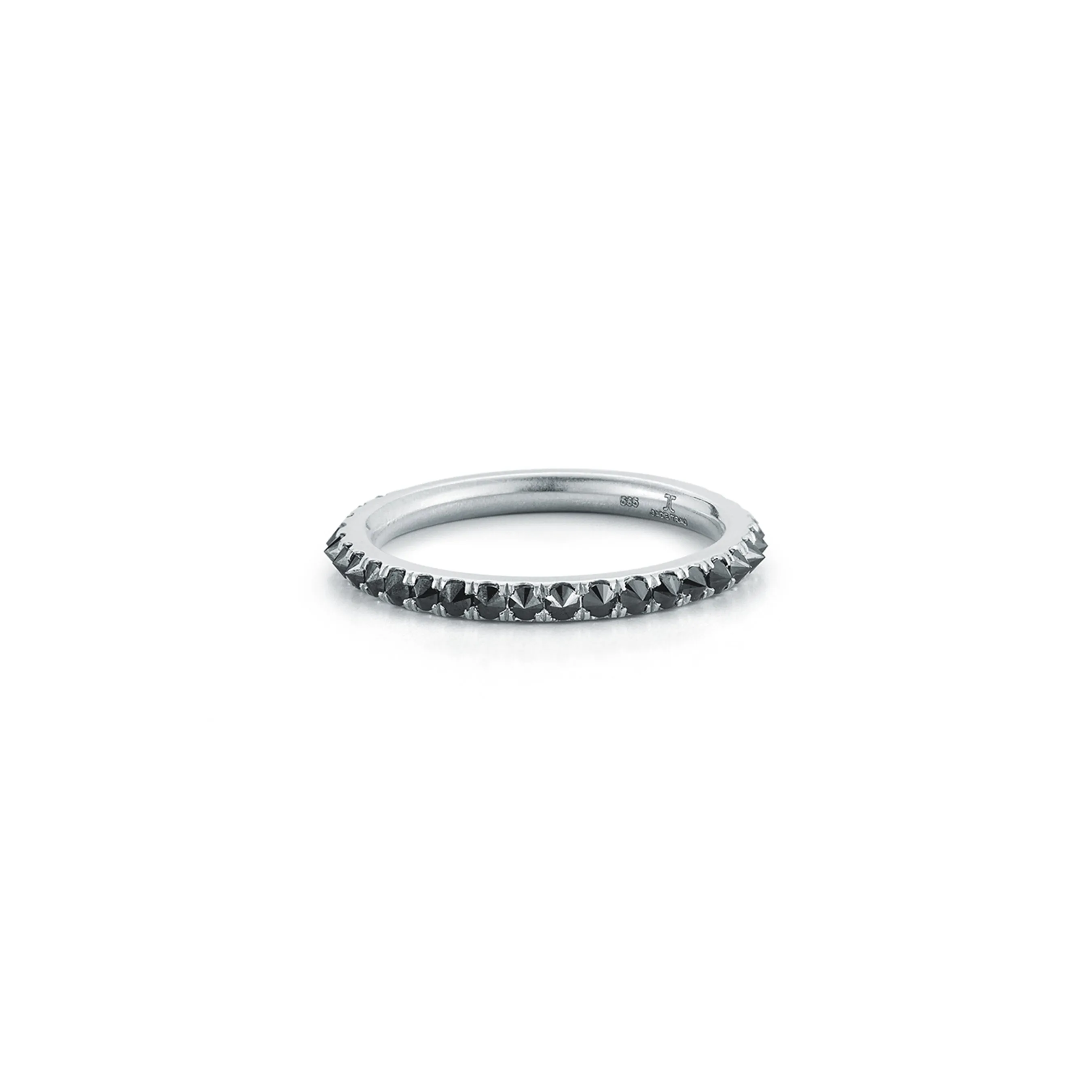 Courier Black Diamond Ring
