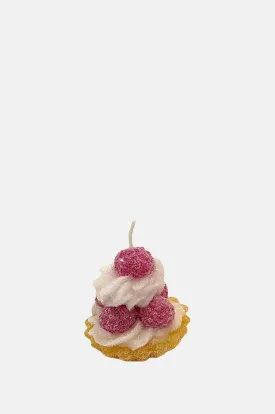 'Crostatine' Fruit Tart Candle Deep Pink Berries