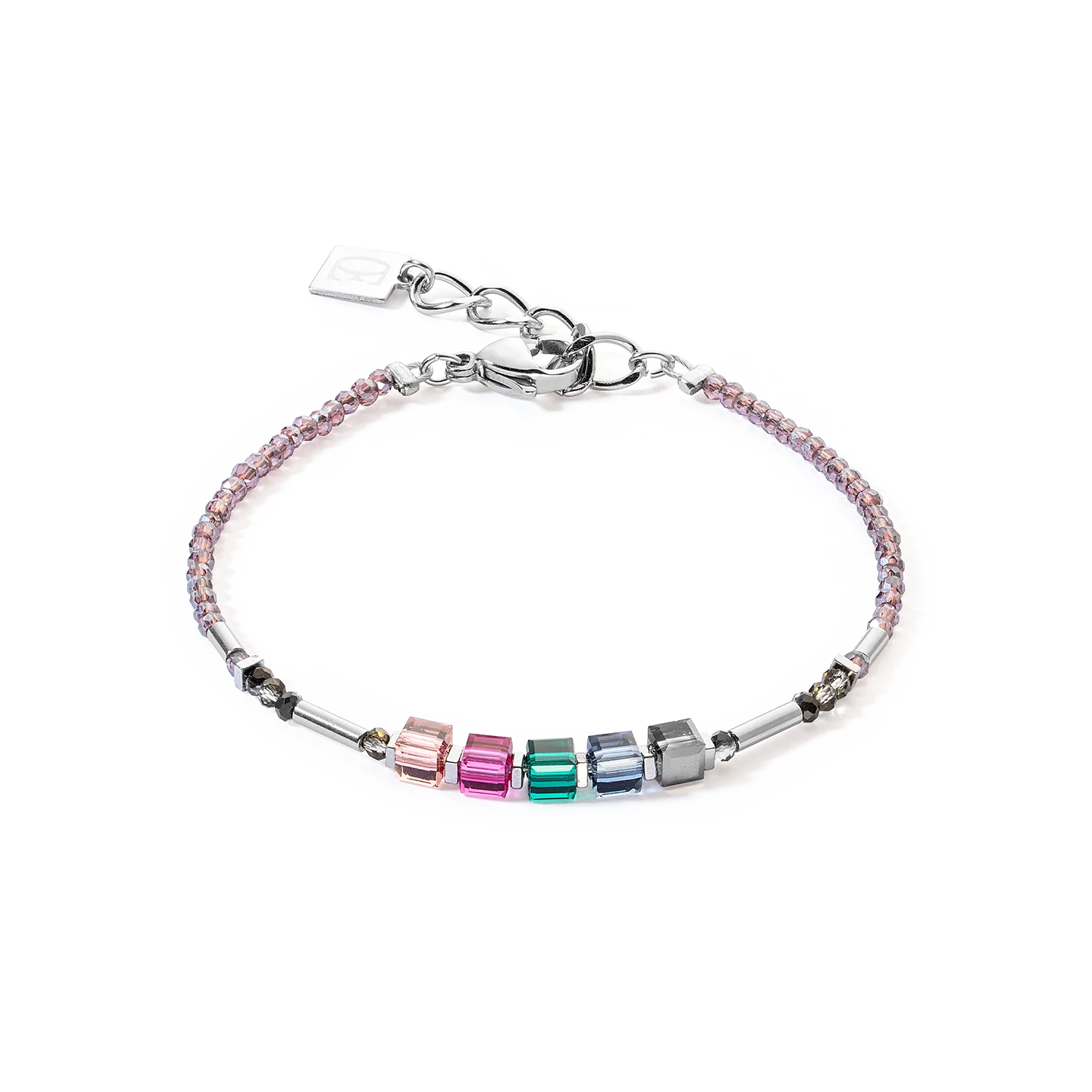 Cube Story Minimalistic Sparkling bracelet Multicolour Art Nouveau