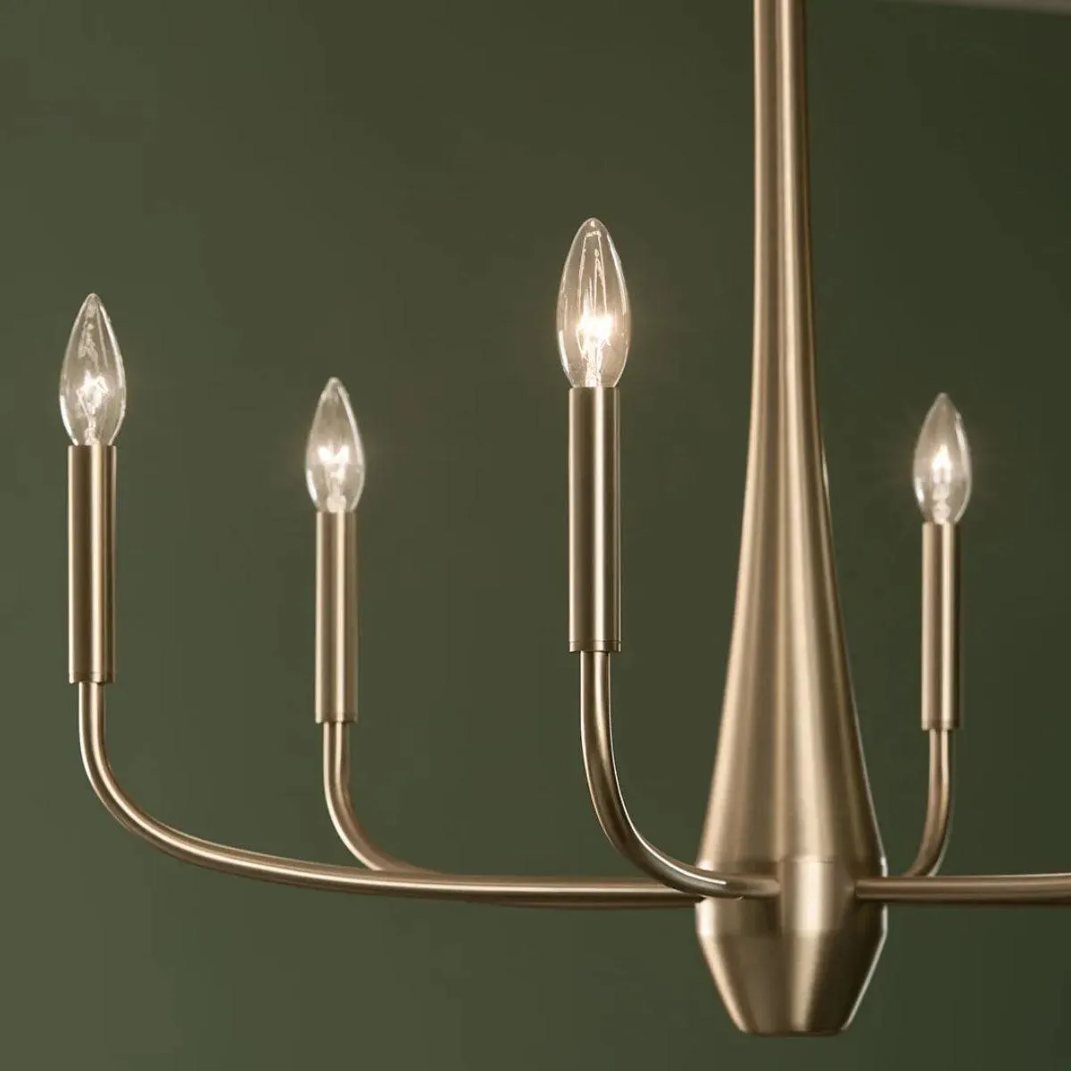 Deela 28" 6-Light Chandelier 1-Tier, Champagne Bronze Finish
