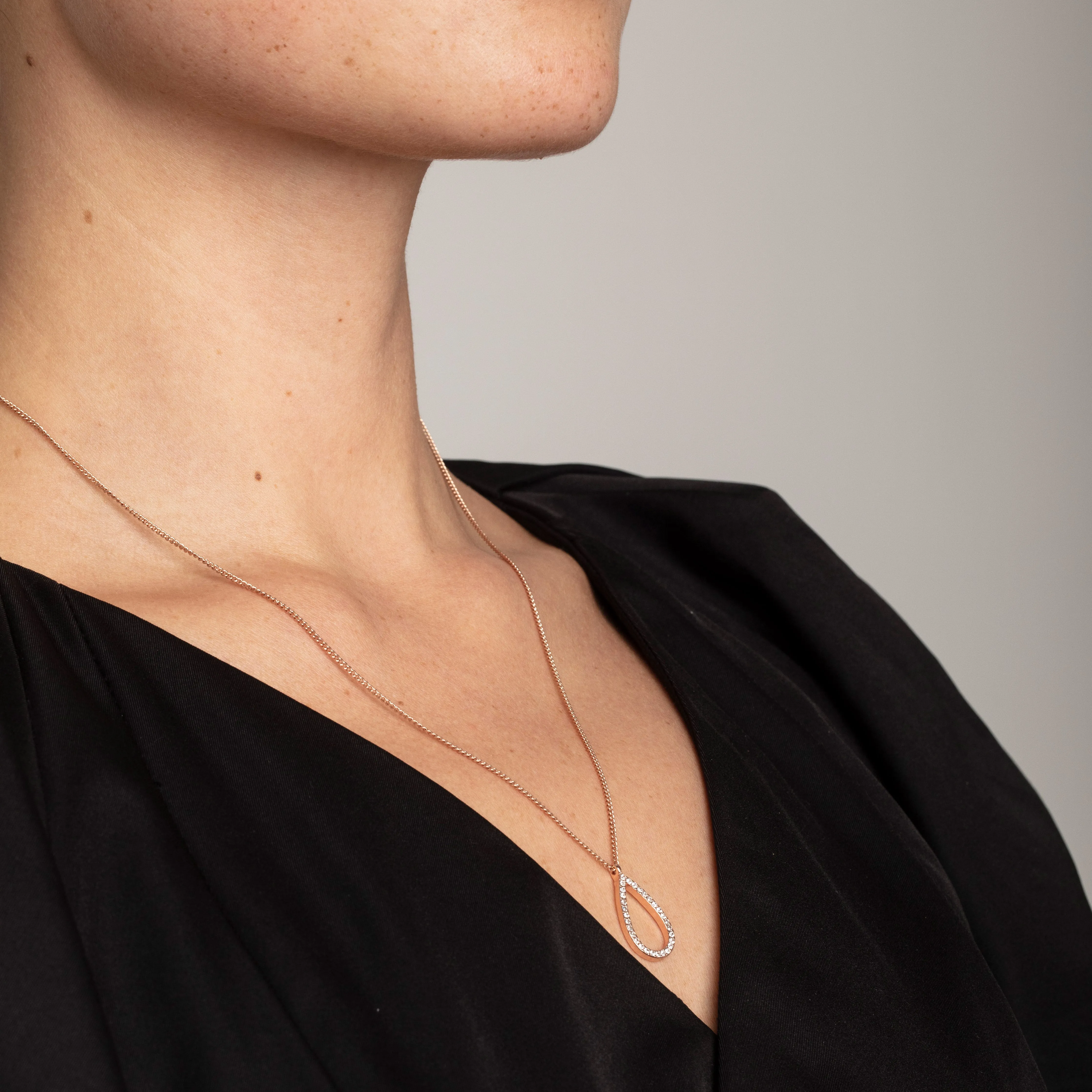 DELIA necklace rosegold-plated