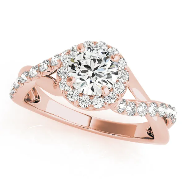 Diamond Halo and Cross Over Engagement Mounting