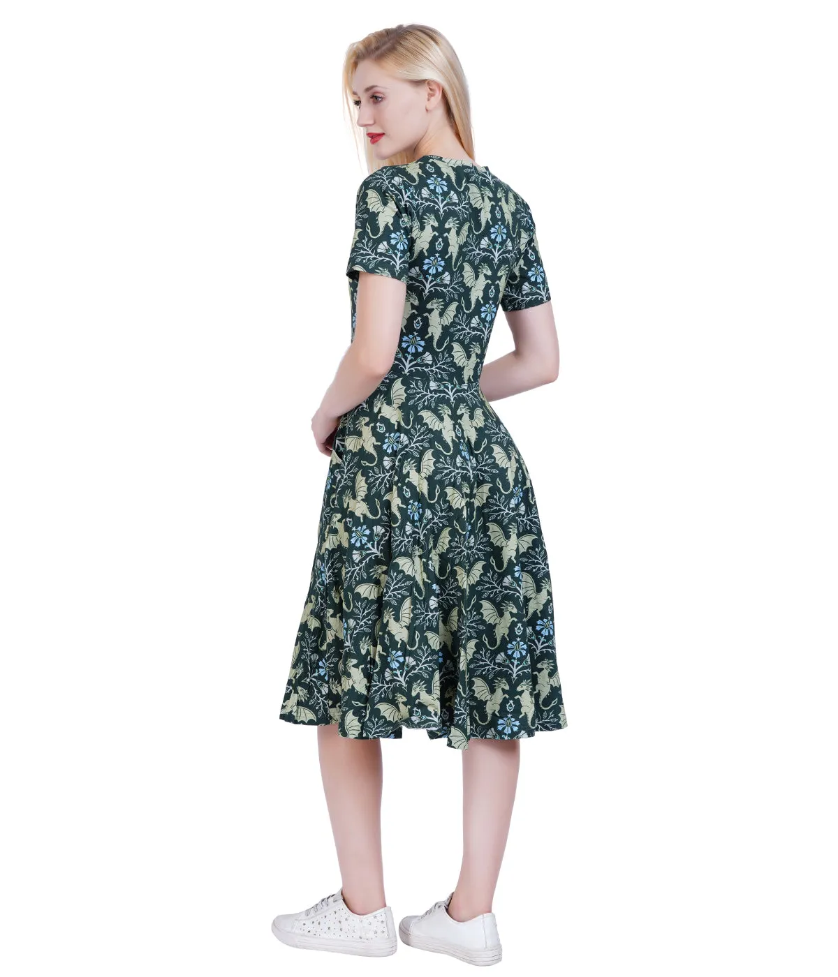 Dragons Damask Twirl Dress