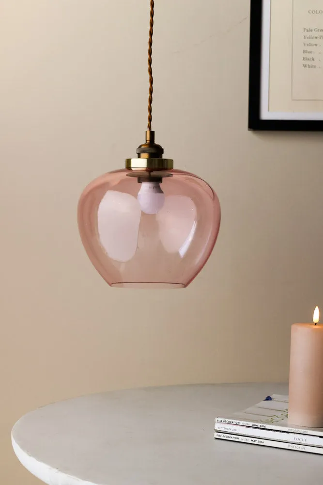 Easyfit Pink Glass Ceiling Light Shade