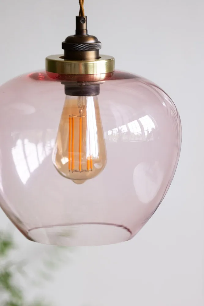 Easyfit Pink Glass Ceiling Light Shade