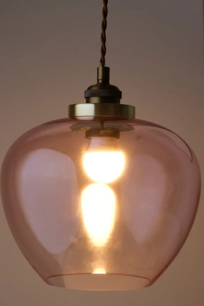 Easyfit Pink Glass Ceiling Light Shade