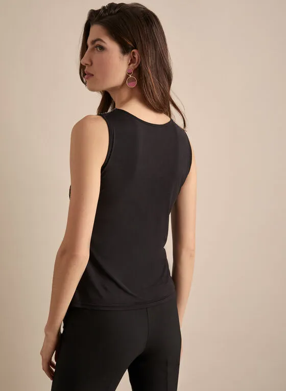 EMBROIDERED SEQUIN TOP- 208110U