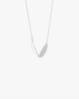 Evening single necklace silver