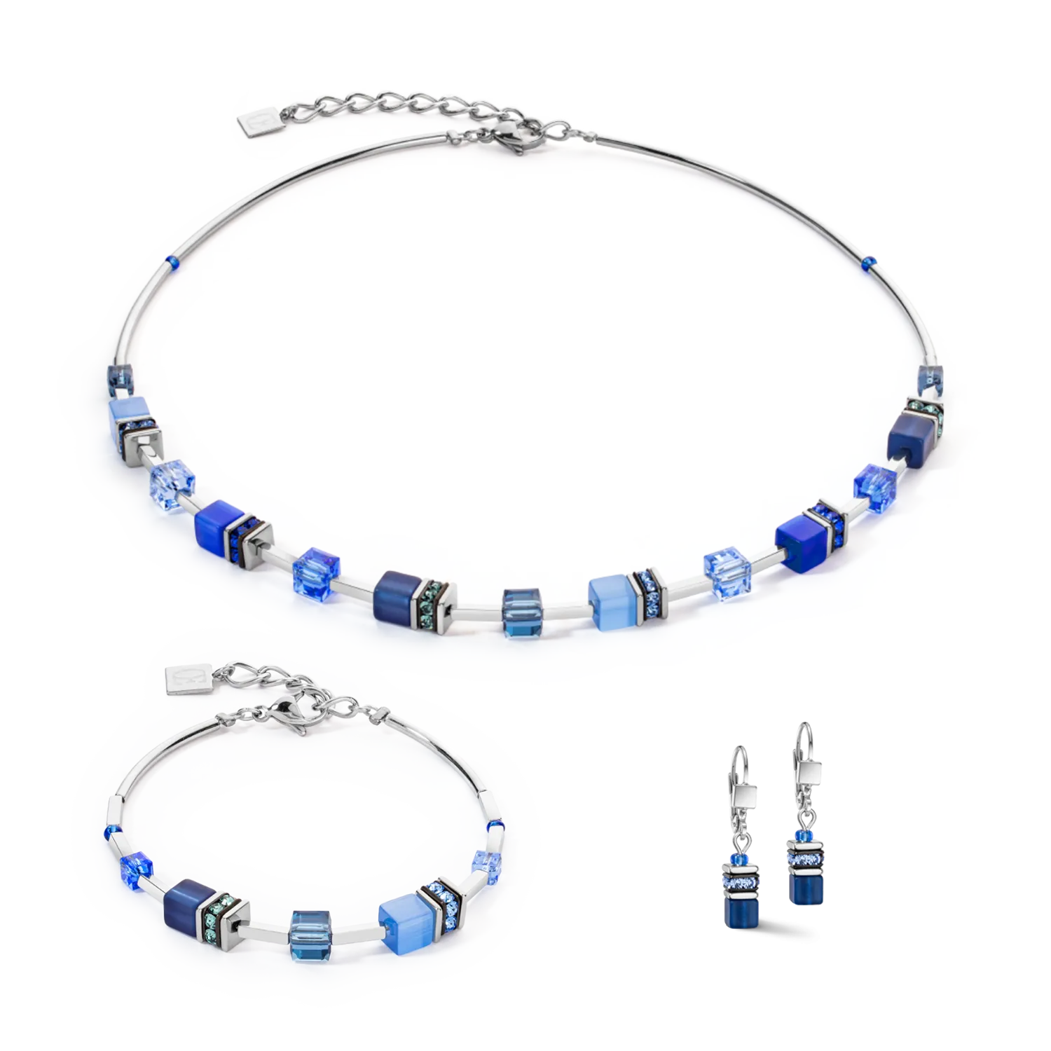 GeoCUBE® Iconic Lite Necklace Blue