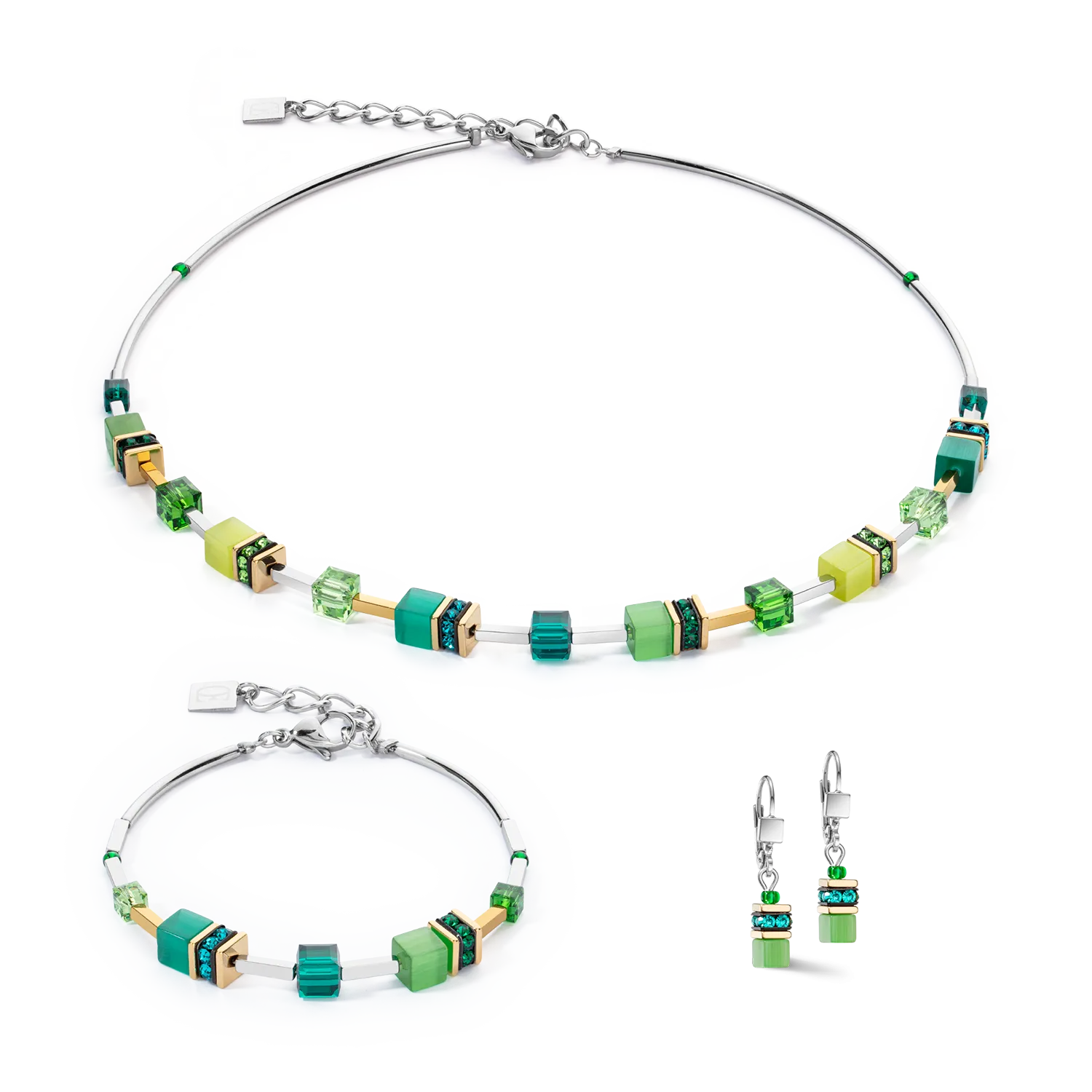 GeoCUBE® Iconic Lite Necklace Green