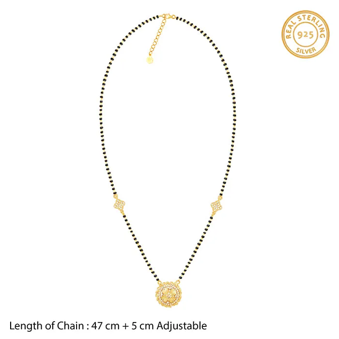 Golden Fragrant Flower Mangalsutra