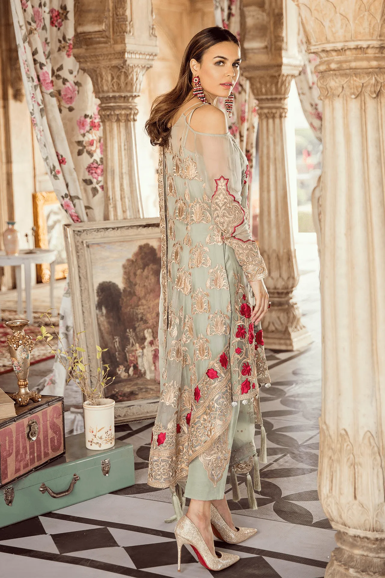 Imrozia Kaavish-E-Musavvir Luxury Chiffon Collection 2019 – 802 Gul-e-Gulzaar