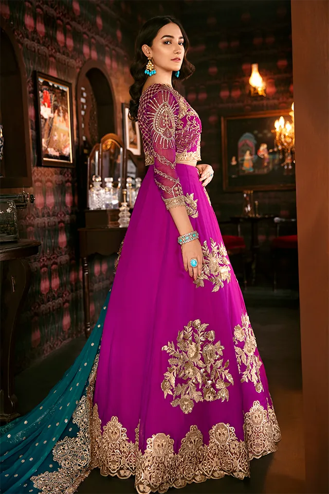 Imrozia Solas De Lune Luxury Chiffon Collection – I-101 Berry Glaze
